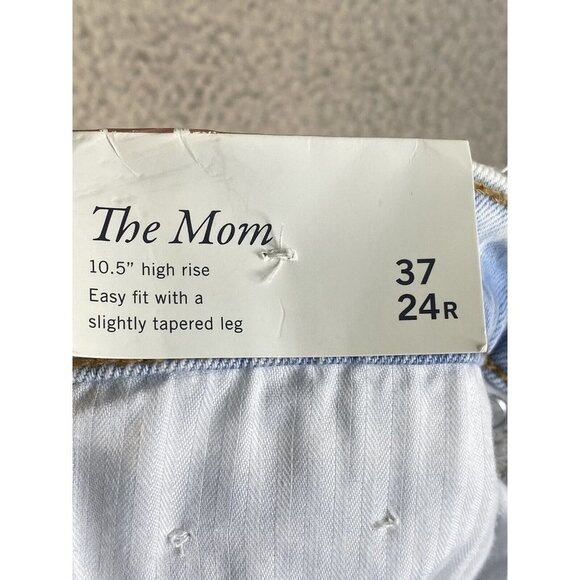 Abercrombie & Fitch The Mom 10.5" High Rise Easy Fit Slightly Tapered Leg 37/24R - Picture 6 of 8